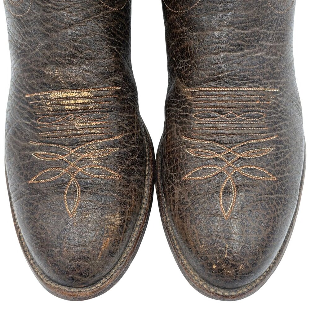 Justin 2223 Rick Grimes Walking Dead Cowboy Boots Mens 11E Wide Screen Accurate - Picture 12 of 16